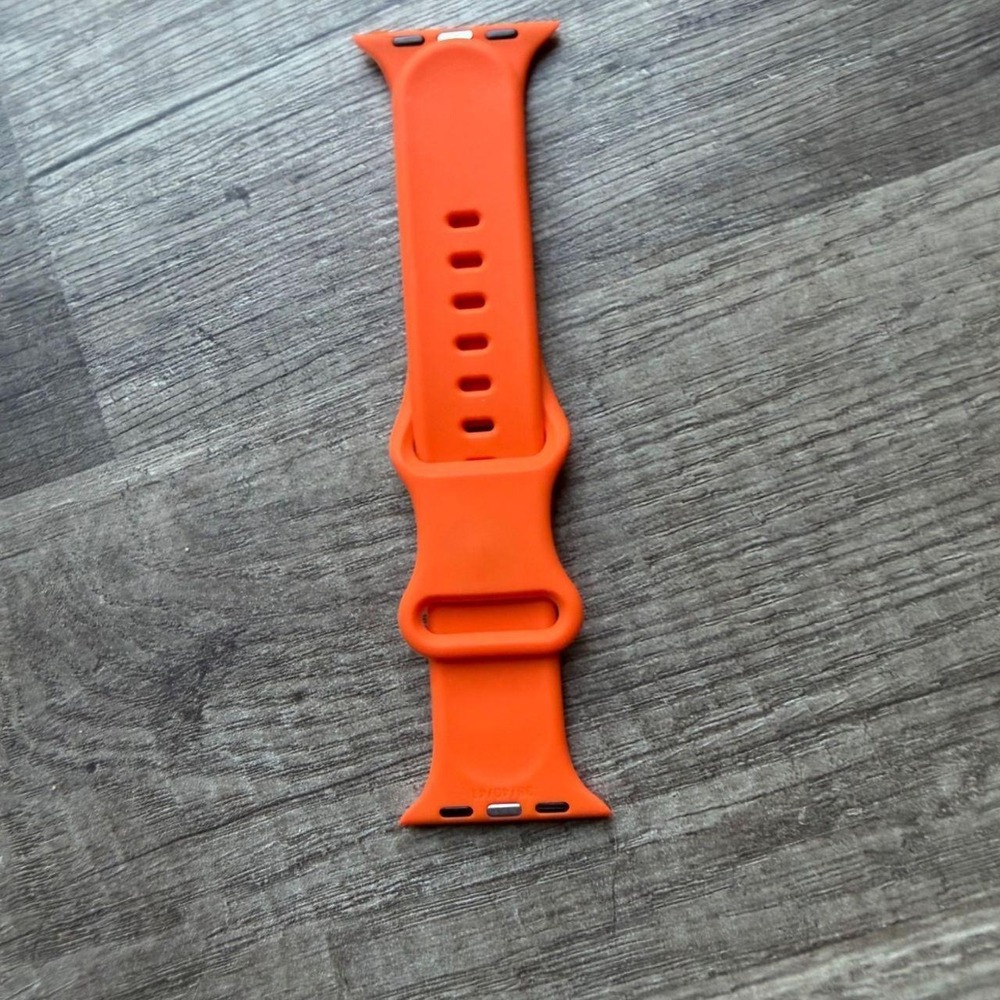 Orange Silicone Smartwatch Replacement Band